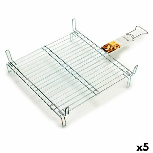 Grill Double 50 x 50 cm Zinc-plated steel (5 Units)