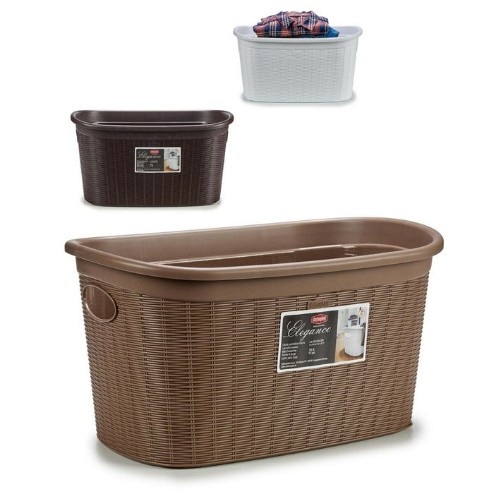 Laundry Basket Stefanplast Elegance Plastic 35 L 37 x 26 x 57,5 cm (15 Units)