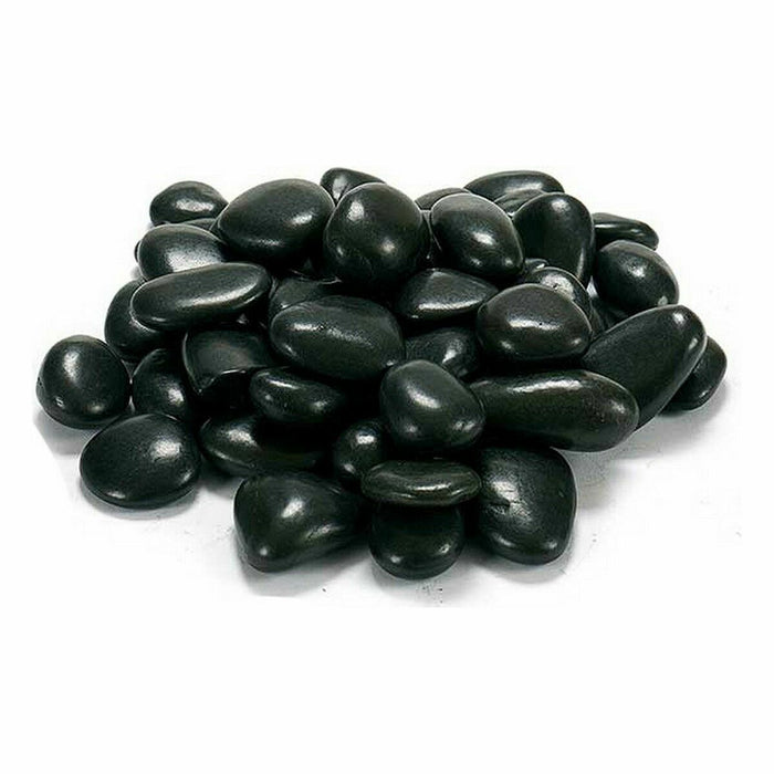 Decorative Stones Medium Black 3 Kg (4 Units)