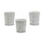 Cache-pot Modèle Blanc Gris Céramique 12,3 x 12 x 12,3 cm (144 Unités)