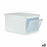 Boîte de rangement avec couvercle Stefanplast Elegance latérale Blanc Plastique 29 x 21 x 39 cm (5 Unités)