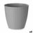 Plant pot Stefanplast Grey Plastic 24 x 22,3 x 24 cm (6 Units)