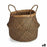 Decorative basket Brown Black Rushes 15 L 40 x 54 x 40 cm (8 Units)
