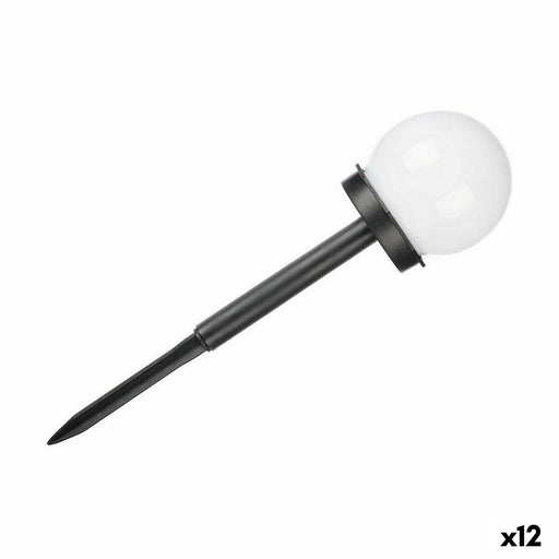 Balise Ballon Charge solaire Blanc Noir Plastique 10 x 34,5 x 10 cm (12 Unités)