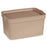 Storage Box with Lid Beige Plastic 2,3 L 13,5 x 11 x 20 cm (24 Units)
