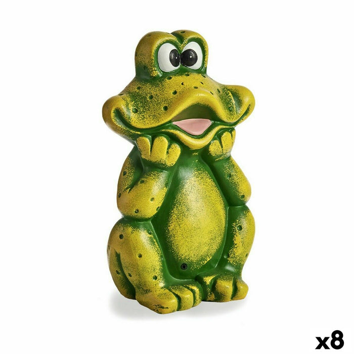 Figure décorative de jardin Grenouille Céramique 14 x 29 x 18,5 cm (8 Unités)