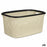 Laundry Basket Cream Plastic 36 L 36 x 25,5 x 52,5 cm (12 Units)