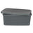 Boîte de rangement avec couvercle Anthracite Plastique 13 L 28 x 15,5 x 39 cm (12 Unités)