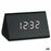 Reloj Digital de Sobremesa Negro PVC Madera MDF 11,7 x 7,5 x 8 cm (12 Unidades)