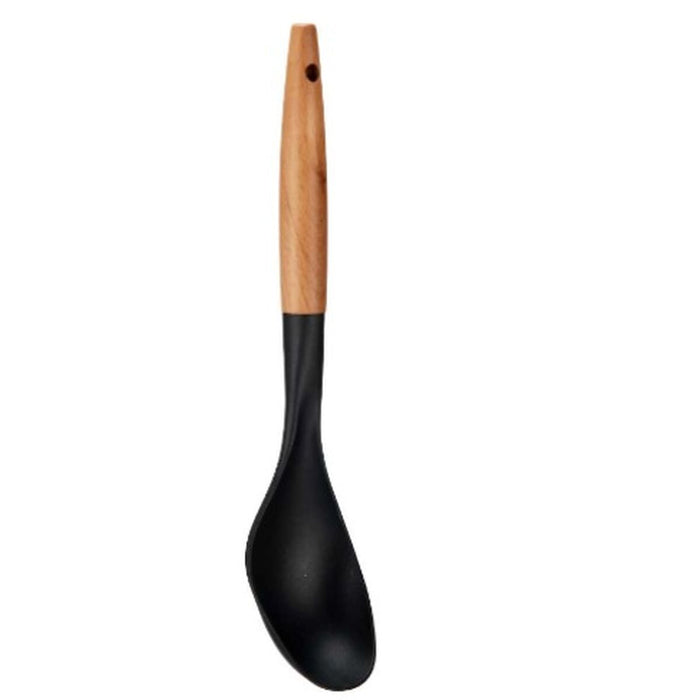 Ladle Black Natural Wood 7 x 33,5 x 3,5 cm (12 Units)