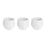 Set of pots White Plastic 12 x 12 x 11 cm (6 Units)