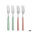 Fork Set Green Pink Silver Stainless steel Plastic 18,7 cm (12 Units)