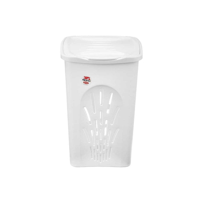 Panier à linge Stefanplast Blanc Plastique 50 L 37 x 56 x 39 cm (6 Unités)