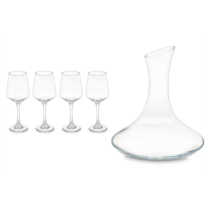 Set de Vino Transparente Vidrio 420 ml 1,8 L (2 Unidades)