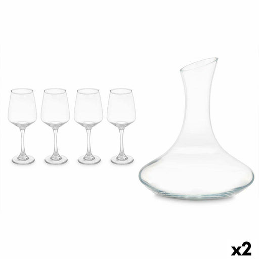 Set à Vin Transparent verre 420 ml 1,8 L (2 Unités)