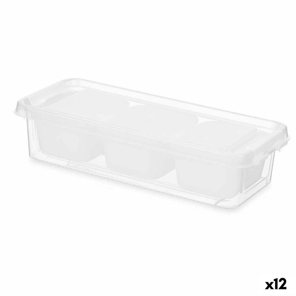 Organiser White Plastic 28,2 x 6 x 11,7 cm (12 Units)