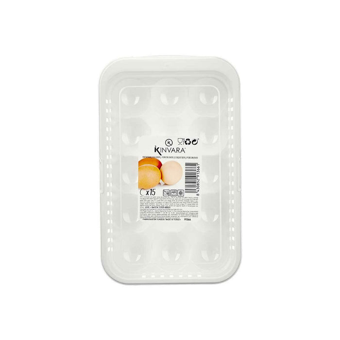 Egg cup White Transparent Plastic 17,5 x 7 x 28,5 cm (12 Units)