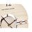 Horloge de table Balles Noir Métal Bois MDF 20,5 x 26,5 x 7 cm (6 Unités)