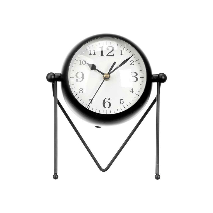 Horloge de table Noir Métal 18 x 21 x 12 cm (4 Unités)