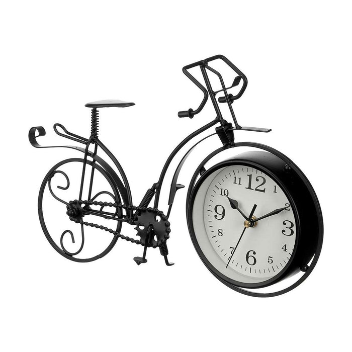 Horloge de table Bicyclette Noir Métal 33 x 22,5 x 4,2 cm (4 Unités)