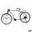 Table clock Bicycle Black Metal 38 x 20 x 4 cm (4 Units)