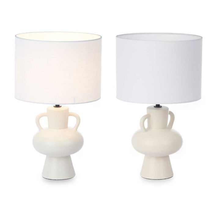 Lampe de bureau Vase 40 W Blanc Céramique 24 x 39,7 x 24 cm (4 Unités)
