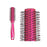 Brosse Ronde Fuchsia Silicone Plastique (12 Unités)