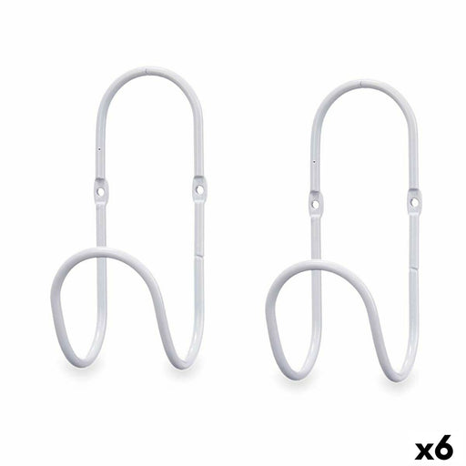 Hangers White Metal Set 2 Pieces (6 Units)