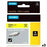 Laminated Tape for Labelling Machines Rhino Dymo ID1-12 Yellow Black 12 x 1,5 mm (5 Units)