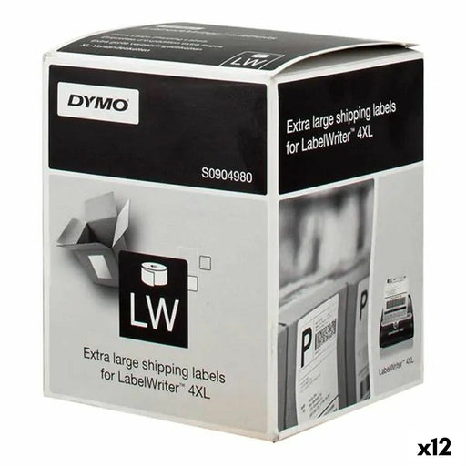Etiquettes pour Imprimante Dymo LW 4XL Noir/Blanc 104 x 159 mm (12 Unités)
