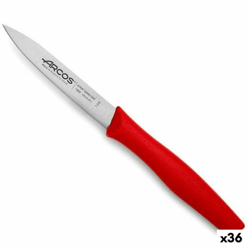 Couteau à trancher Arcos Rouge Acier inoxydable polypropylène 10 cm (36 Unités)