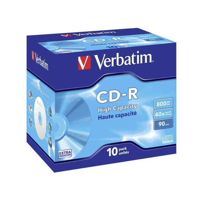 CD-R Verbatim 800 MB 40x (10 Unidades)