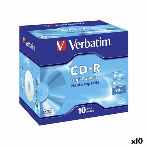 CD-R Verbatim 800 MB 40x (10 Unités)