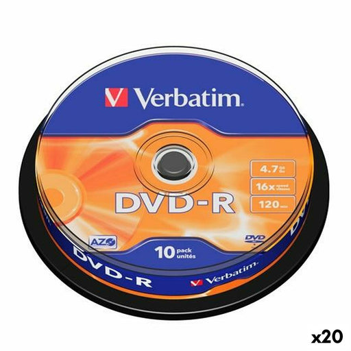 DVD-R Verbatim 4,7 GB 16x (20 Unités)