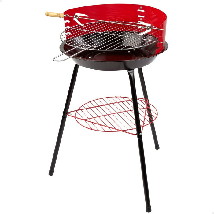 Barbecue Portable Aktive Bois Fer Ø 38 cm 37 x 61 x 45 cm (6 Unités) Rouge