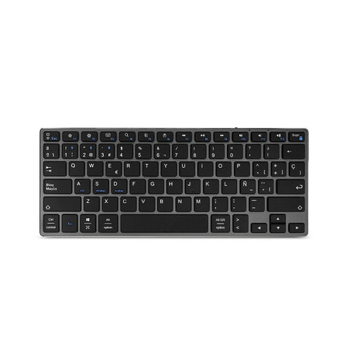 Wireless Keyboard Subblim SUB-KB-3ADC201 Spanish Qwerty Grey Silver Black/Grey