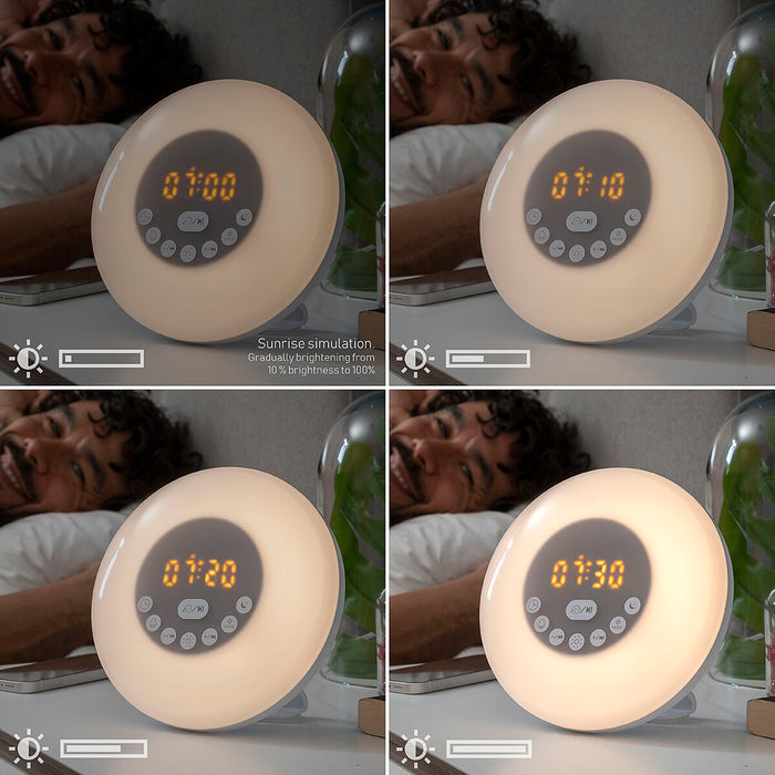 Sunrise Alarm Clock with Speaker Slockar InnovaGoods
