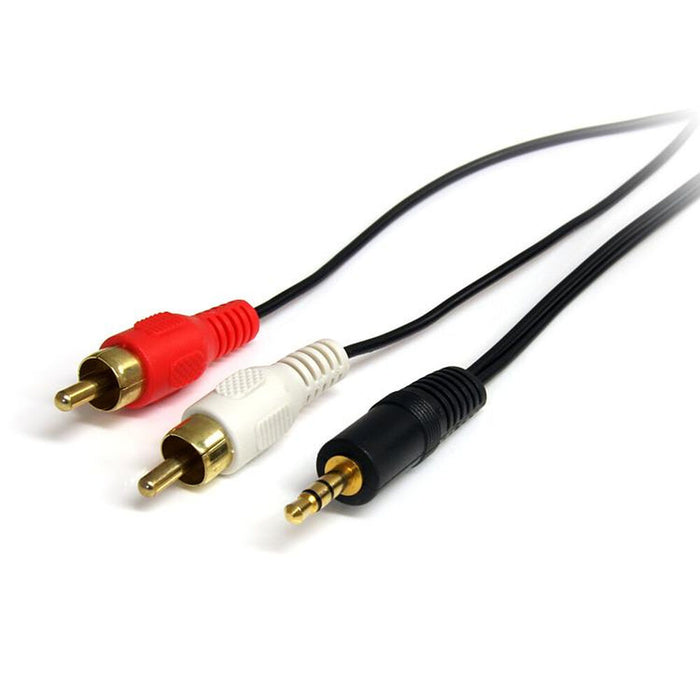 Câble Audio Jack (3,5 mm) vers 2 RCA Startech MU3MMRCA             0,9 m Noir