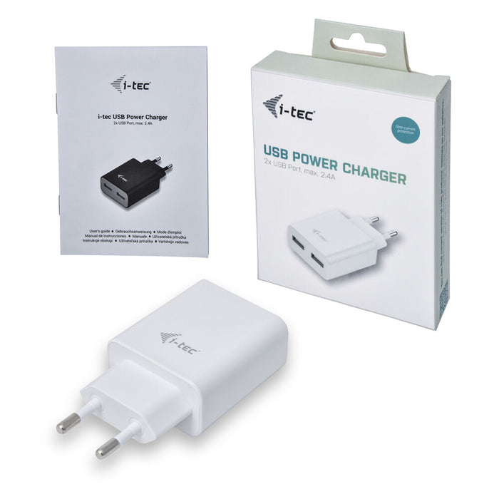 Chargeur Voiture Mur i-Tec CHARGER2A4W
