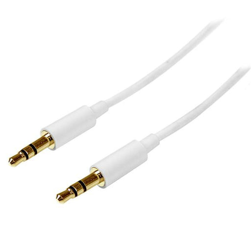 Câble Audio Jack (3,5 mm) Startech MU1MMMSWH            Blanc 1 m