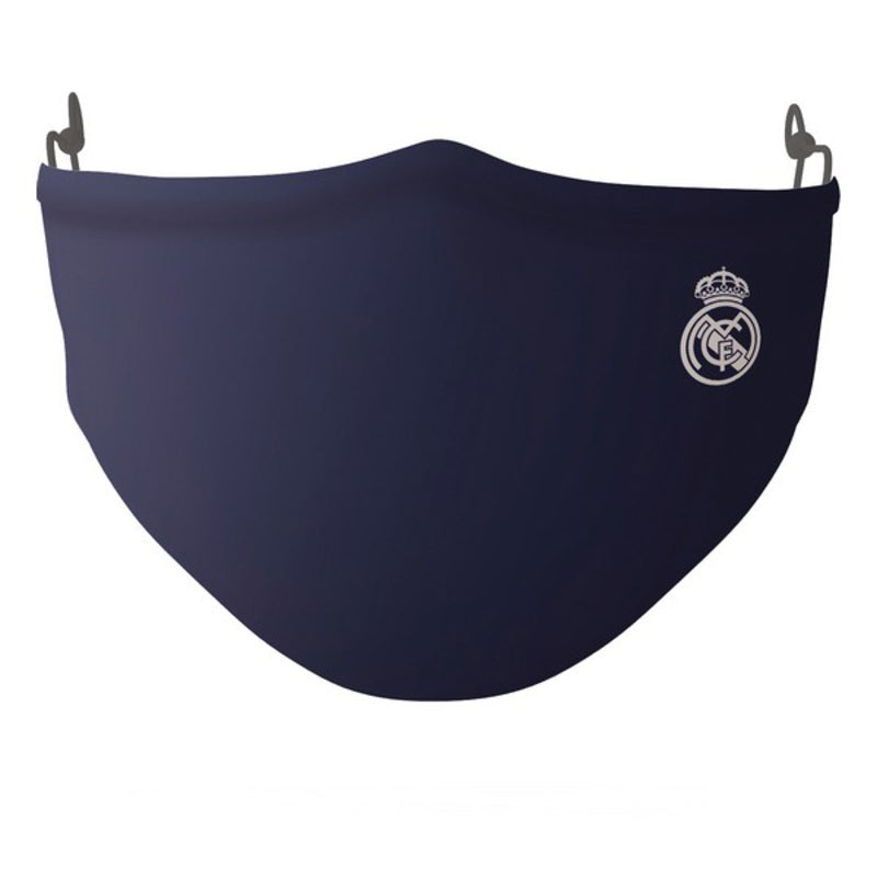 Masque en tissu hygiénique réutilisable Real Madrid C.F. Adulte Bleu