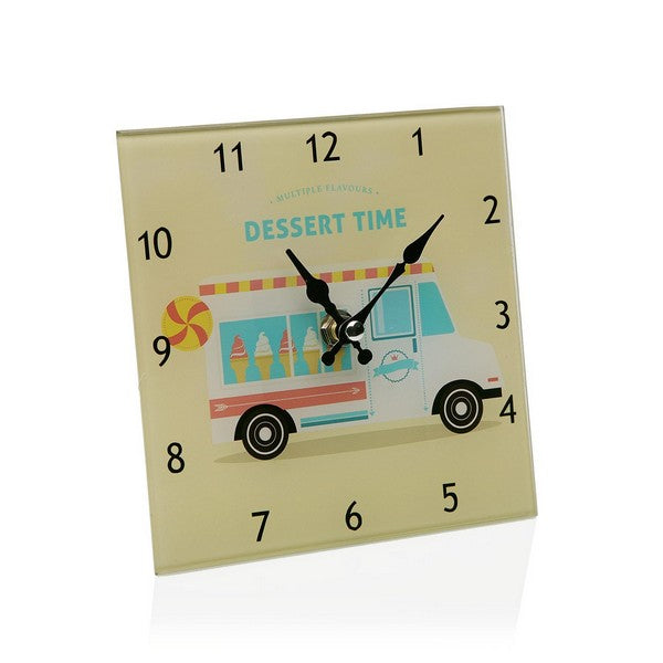 Horloge de table Verre (4 x 15 x 15 cm)