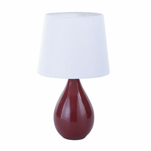 Lampe de bureau Versa Camy Rouge Céramique (20 x 35 x 20 cm)