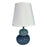 Lampe de bureau Versa Bleu Céramique Textile (15 x 22,5 x 9,5 cm)