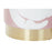 Repose-pied DKD Home Decor Doré Polyester Blanc Rose clair (30 x 30 x 38 cm) (2 Unités)