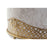 Repose-pied DKD Home Decor Mousse Beige Doré 10 % Polyester Ethnique Métal 40% (51 x 51 x 44,5 cm)