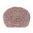 Repose-pied DKD Home Decor Naturel Bois Marron Coton Rose clair (53 x 53 x 31 cm) (50 x 50 x 30 cm)