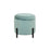 Repose-pied DKD Home Decor Métal Turquoise Polyester (42 x 42 x 42 cm)