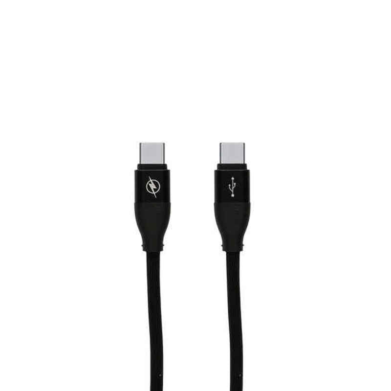 Câble de Données/Recharge avec USB Contact Type C Noir (1,5 m)