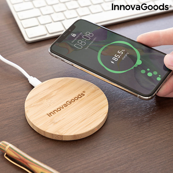 Chargeur sans Fil en Bambou InnovaGoods